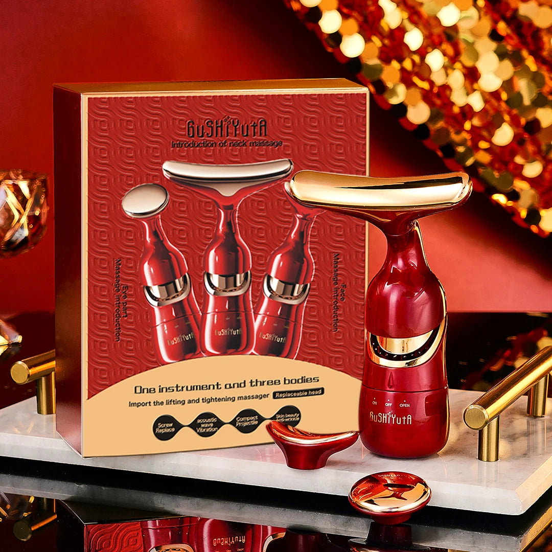 Face Lifting Device Neck Facial Eye Massage Introducer Microcurrent Skin Rejuvenation Anti Aging Beauty Device Face Massager