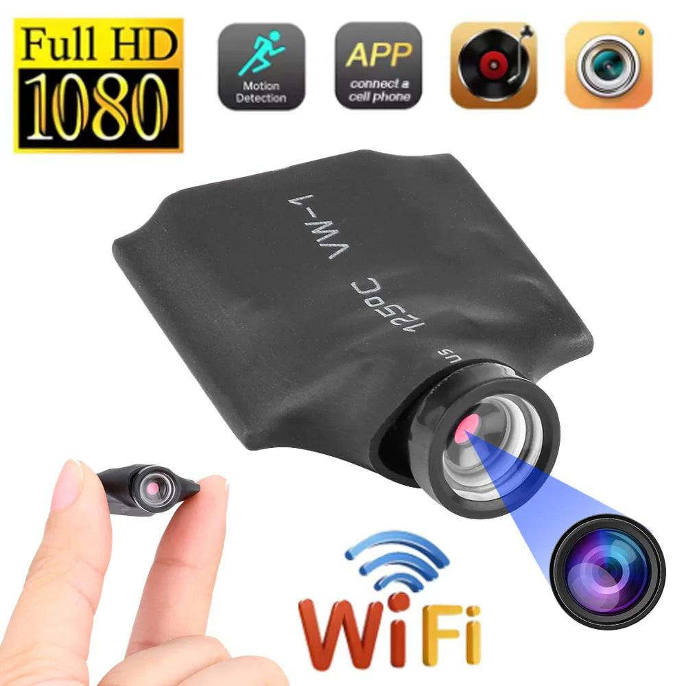 High-Definition Wifi Mini Camera 3 In 1 Take Photos Video & Audio Recording Outdoors Portable Micro Camcorders Loop Recording