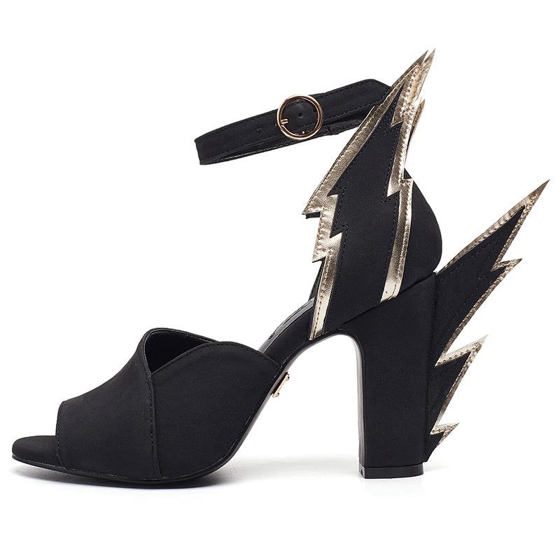 High Heels Sandals Women Summer Women Wedding Shoes Platform Wedges Casual Large 10cm Flame Get Together Casual Sandals Orange - Kimlud