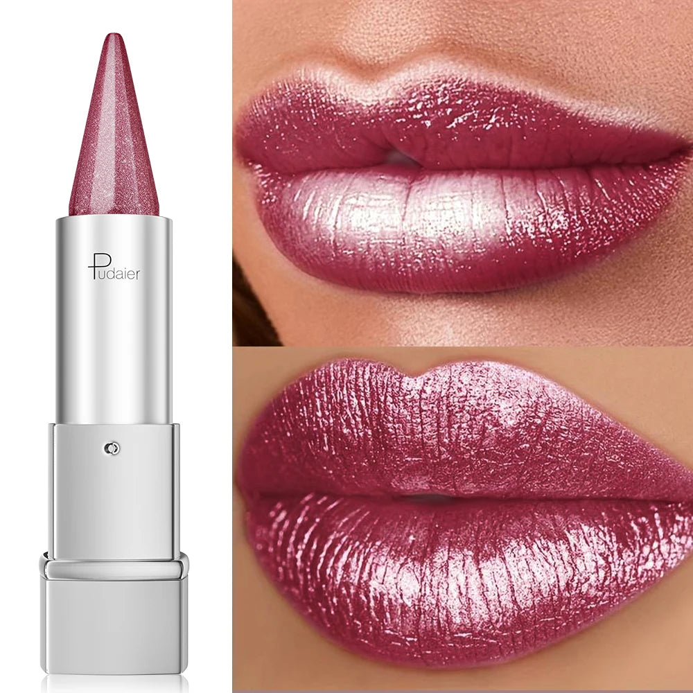 Pearlescent, Sparkle, lipstick forWomen, Lightness, Lipstick WaterproofLong, lipstick 24 Hours Long Lasting.Colorfast, lipstick