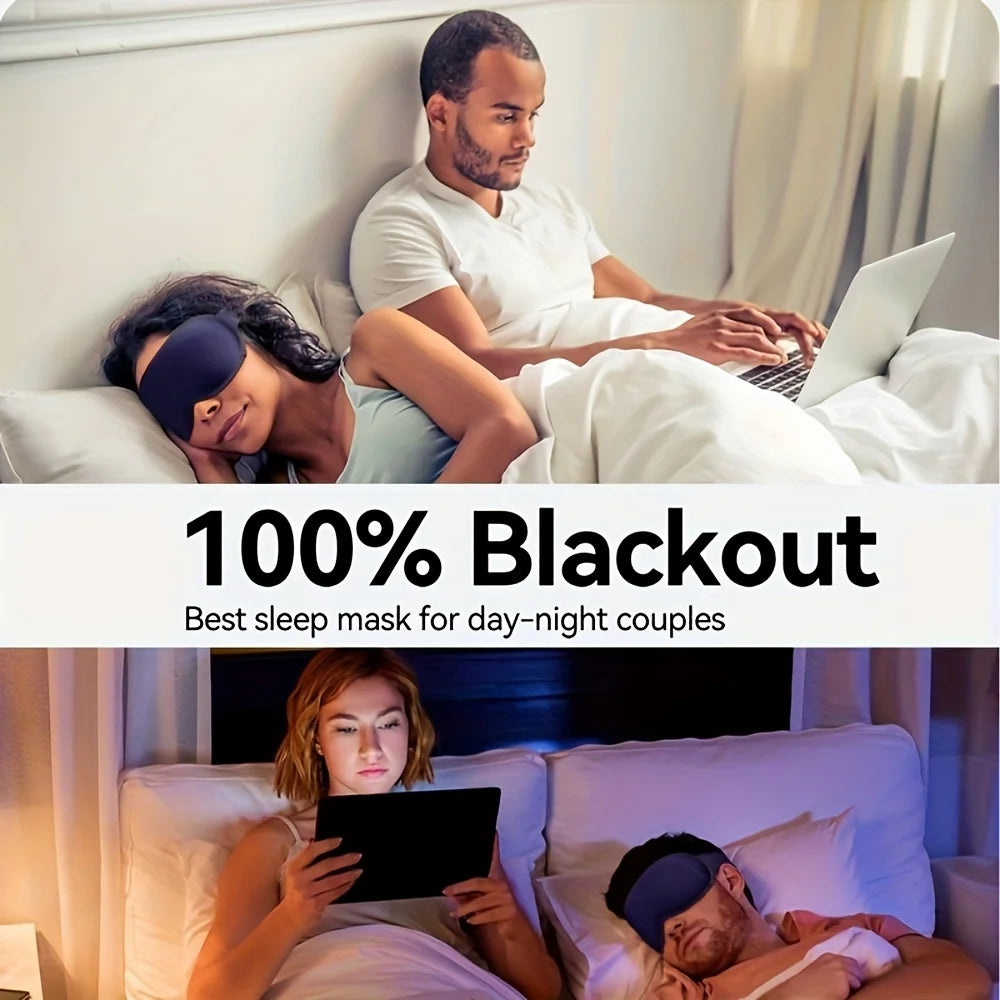 High-quality 3D three-dimensional eye mask for men and women, simple light-blocking eye mask nose pad sleep suitable for office