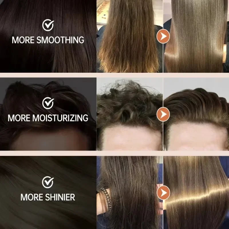 PURC 8 Seconds Hair Mask Smoothing Straightening Keratin Hair Treatment Cream Soft Repair Damaged Frizz Professional...