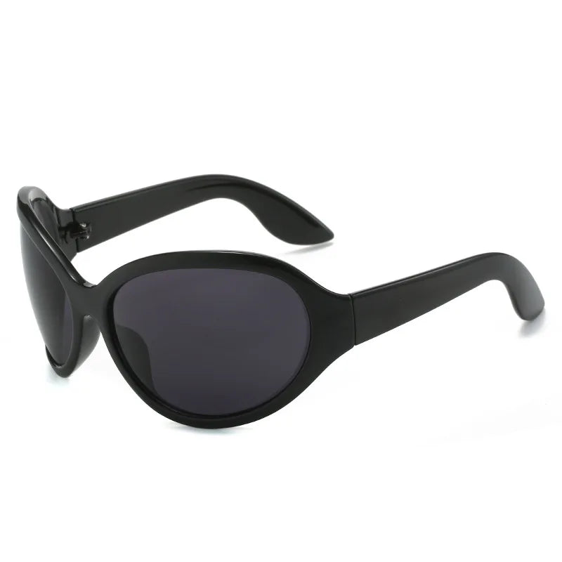 Oversized Punk Oval Sunglasses Y2K Unique Women Men Trend Goggle Sports Sun Glasses Lady Luxury Brand Designer New...