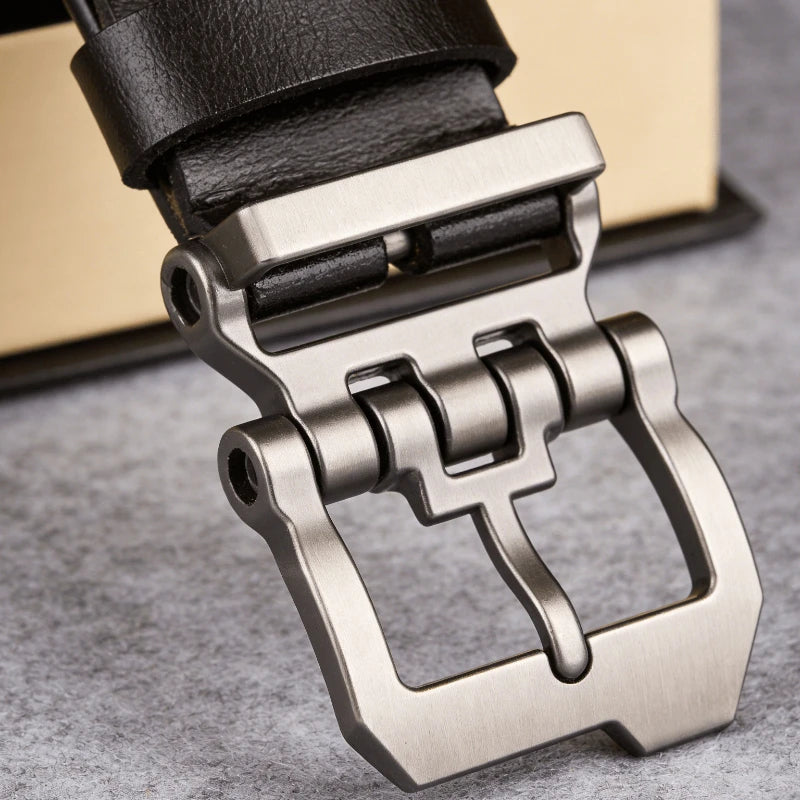 Large Size 140 150 160 170cm Men's Genuine Leather Belts Adjustable Formal Waistband for Jeans Pants Perfect Father'S Day Gift - Kimlud