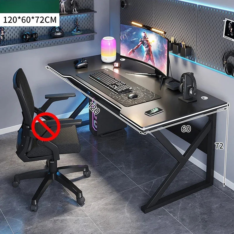 Standing Computer Desk Home Office Gaming Study Laptop Table Steel Frame Escritorios Table Gaming Pc De Oficina Furniture - Kimlud