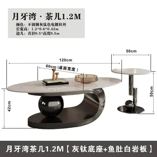 Nordic Living Room Coffee Tables Modern Design Decor Oval Coffee Tables Minimalist Mesa De Centro De Sala Home Furniture...