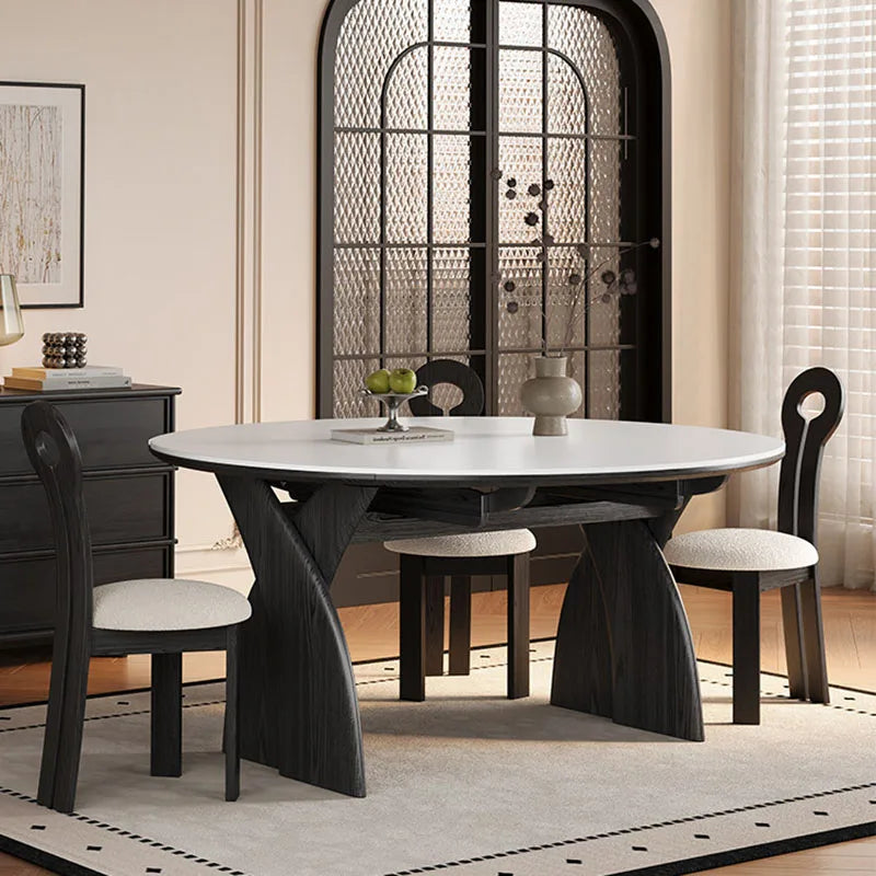 Nordic Center Dining Table Mobile Marble Extendable Luxury Dining Table Reception Round Mesas De Comedor Living Room Furniture