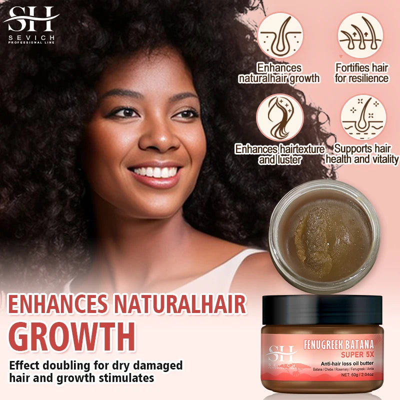 Naturals Anti-Hair Loss Oil Super 5x set African fast hair growth Chebe Batana oil butter Fenugreek hair regrowth treatment