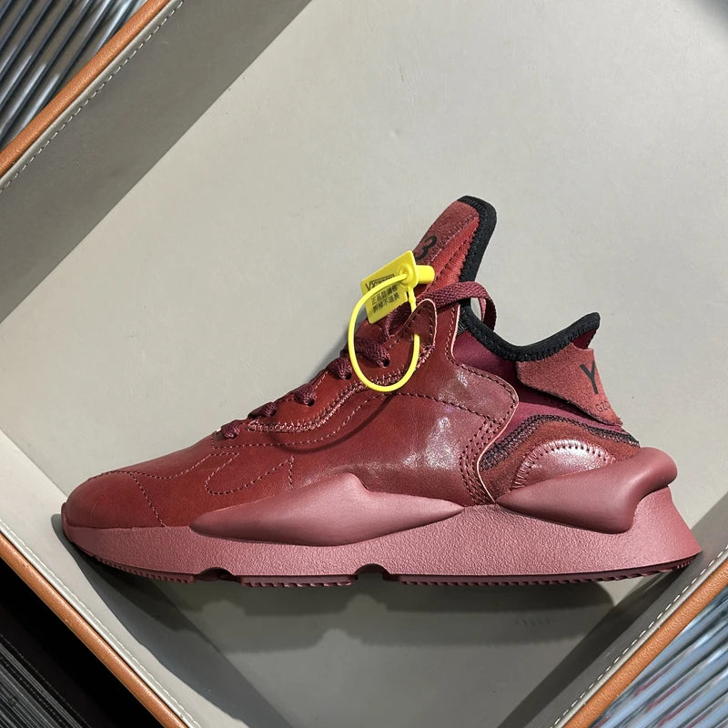 Handcrafed Casual Sneakers Man Platform Leather Canvas Sports Running Shoes Zip Upper Trainers Breathable Men Footwear Man Shoes
