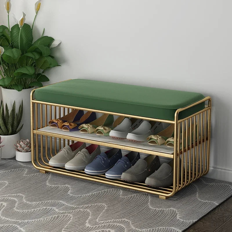 Minimalist Homestay Shoe Changing Stool Nordic Bedroom Long Ottoman Villa Storage Shoe Stools Home Furniture Hallway Porch Bench - Kimlud