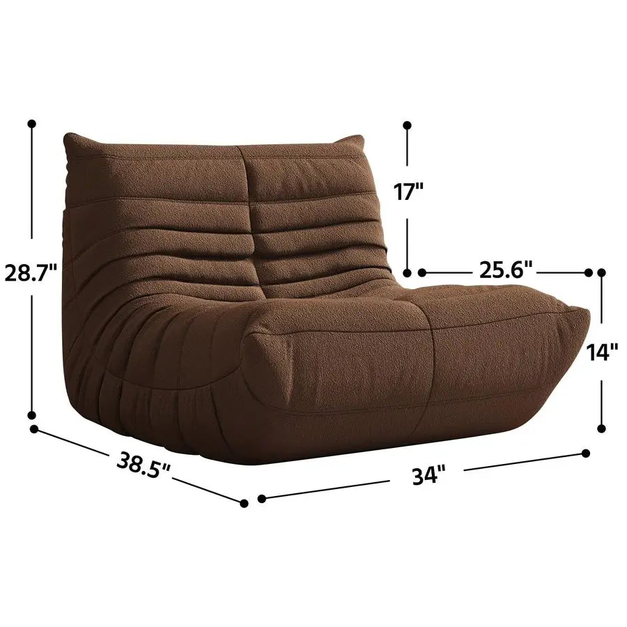 Bag Chair, Fireside Chair, Large Bean Bag Chair for Adults, Bean Bag Chairs for Teens with HighResilience Foam, NonSlip...