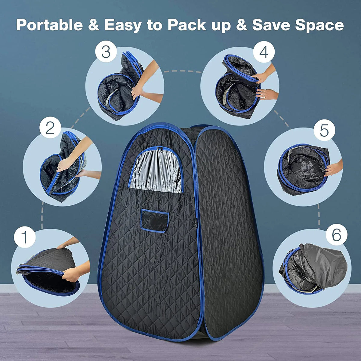 Sauna Box, Portable Steam Sauna, Portable Sauna for Home, Sauna Tent with Steamer