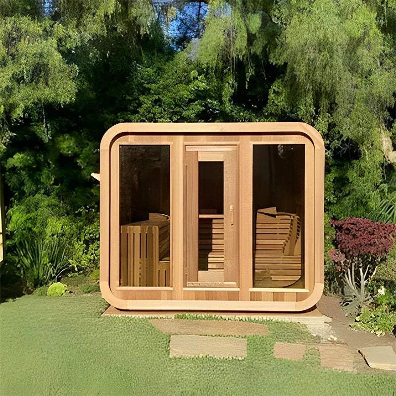 Design home 2 people wet and dry steam infrared sauna outdoor sauna - Kimlud