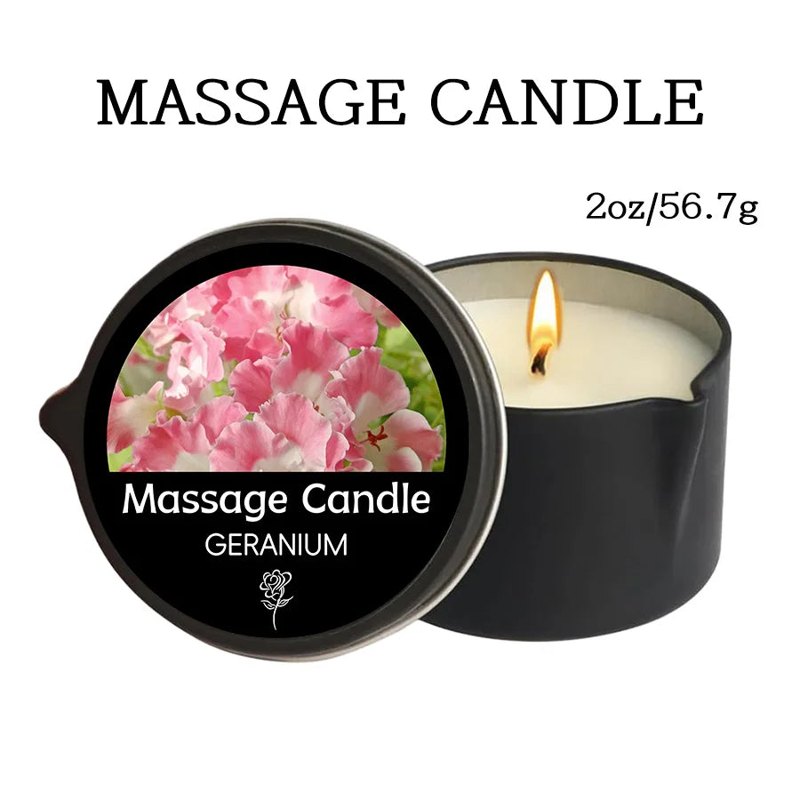 1PC Massage Oil Candles,luxury aromatherapy candles,for Stress Relief and SkinMoisturizing, SM Product Scented Candle Body Oil