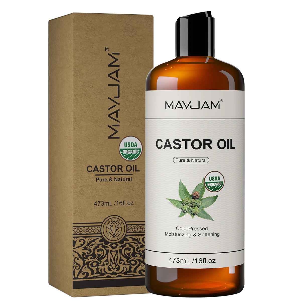 USDA Organic Sunflower Seed for Skin & Hair Cold-Pressed Pure Natural Sweet Almond Moroccan Argan Massage Oil...