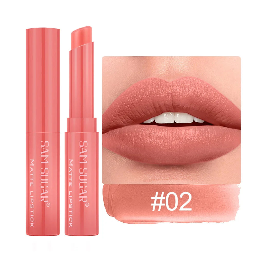 Nude Matte Lip Gloss 6 Colors Long-lasting Velvet Lipstick Waterproof Non-fade Non-stick Cup Lipsticks Women Makeup...