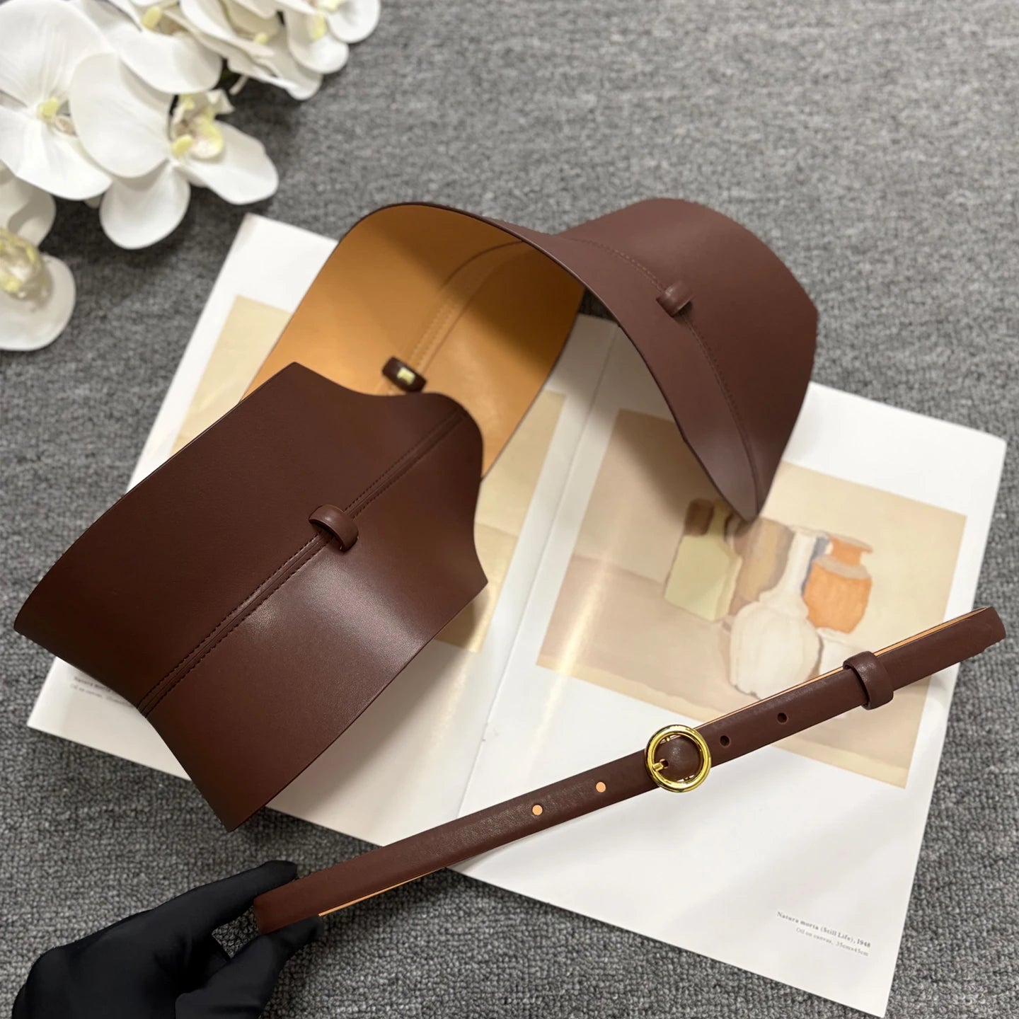 Dual use quality leather waistband for slimming, exquisite and ultra wide leather waist belt, personalized waistband...