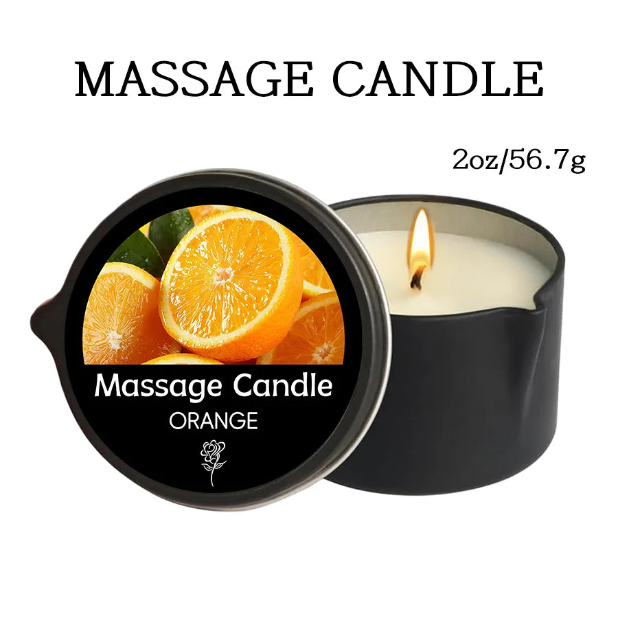 1PC Massage Oil Candles,luxury aromatherapy candles,for Stress Relief and SkinMoisturizing, SM Product Scented Candle Body Oil