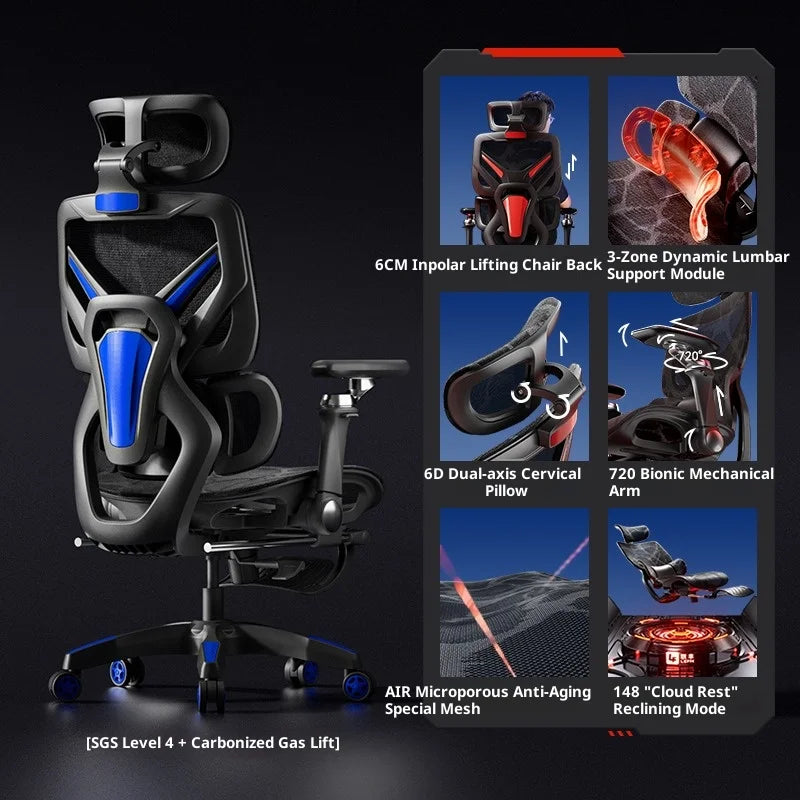 Comfortable Furniture Height Office ChairTourist Chair for Desk With Massage Pink Adjustable Desk Gaming Pulley Playseat Kanu