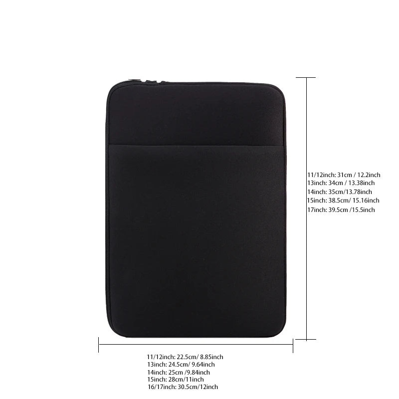 Laptop Inner Bag 11/13/14/15/16/17 Inch Computer Bag Protective Cover, Front Pocket Can Hold Power, Multifunctional Laptop Bag - Kimlud