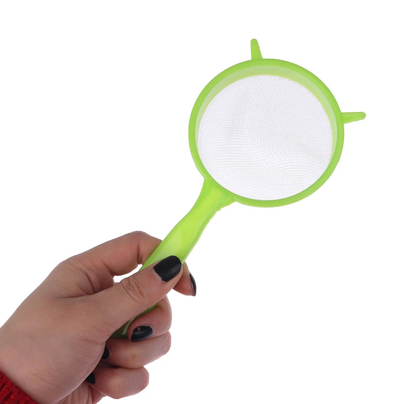 3pcs Plastic Fine Mesh Scoop Strainer Juice Tea Strainer Flour Colander Sieve Sifter Pastry Baking Tools Kitchen Accessories