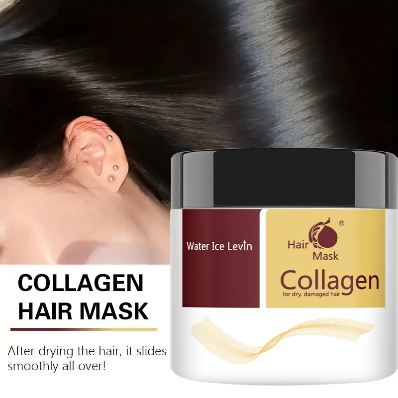 Collagen Hair Care Deep Repair Conditioning Moroccan Argan Oil Hair Mask Essence Suitable for Dry and Damaged Hair