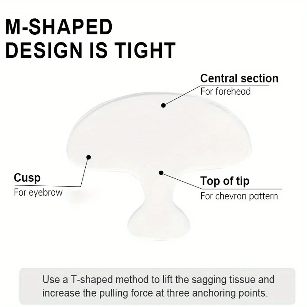 6PCS Reusable Silicone Anti-Wrinkle Pad Face Forehead Neck Hand Care Skin Lifting Tool Sticker Pad Anti-Wrinkle Aging Patch