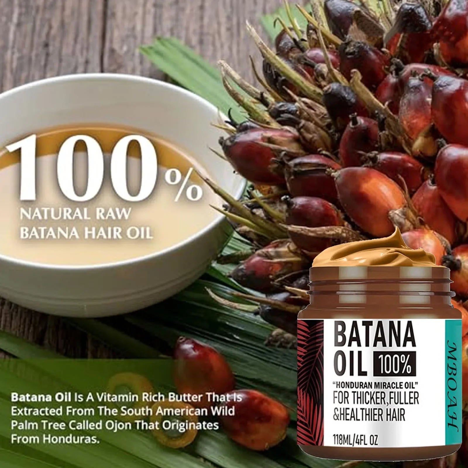 100% Unrefined Batana Oil Hair Conditioner- Get Fuller, Thicker, Healthier Hair Conditioner Haircare Silky Hair Nutrition - Kimlud