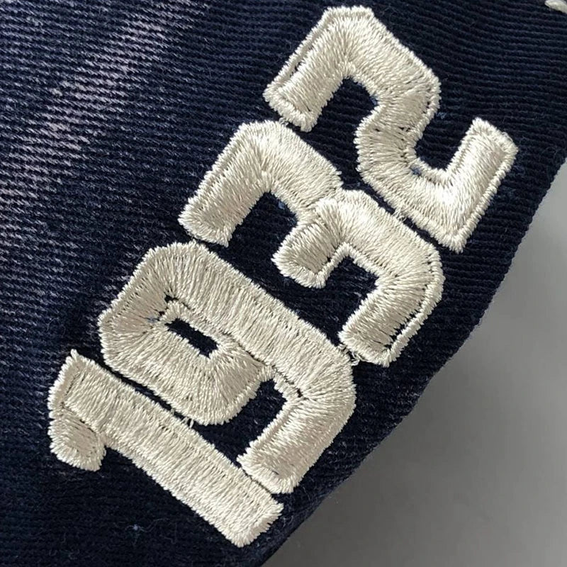 Men Women Cotton Embroidered Letter Printed Baseball Cap Cowboy Hip Hop Dance Club Snapback Hat Visors Summer Sports Sun...