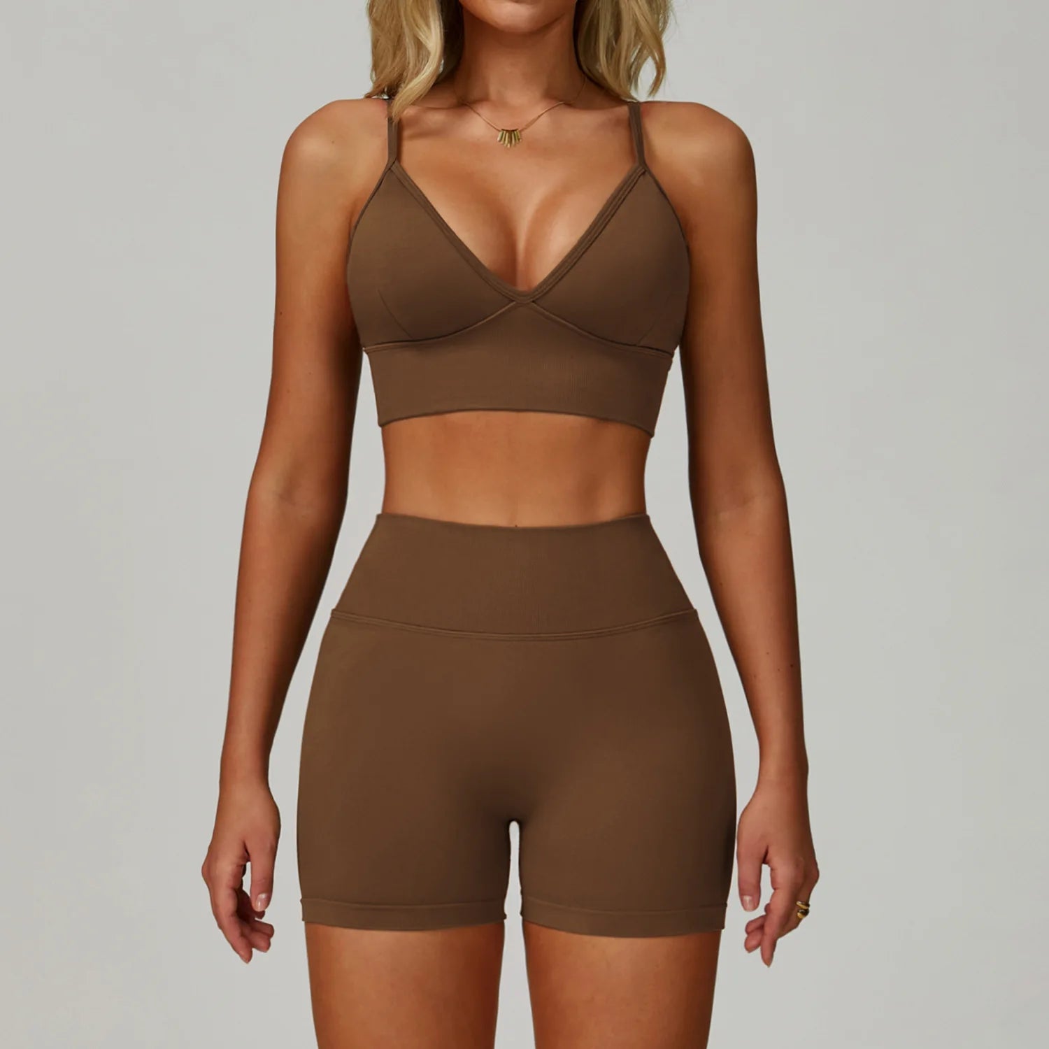 2/3PCS Seamless Sport Yoga Set Women's Breathable High Waist Fitness Sportwear Women Sports underwear Set Gym Workout Clothes - Kimlud