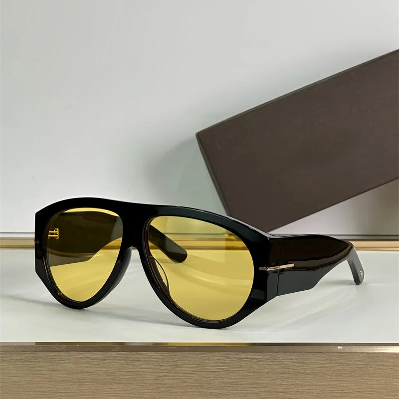 Fashion Oversized Pilot Sunglasses Women Men Luxury Brand Design Sun Glasses Retro Classic Driving Eyeglasses - Kimlud