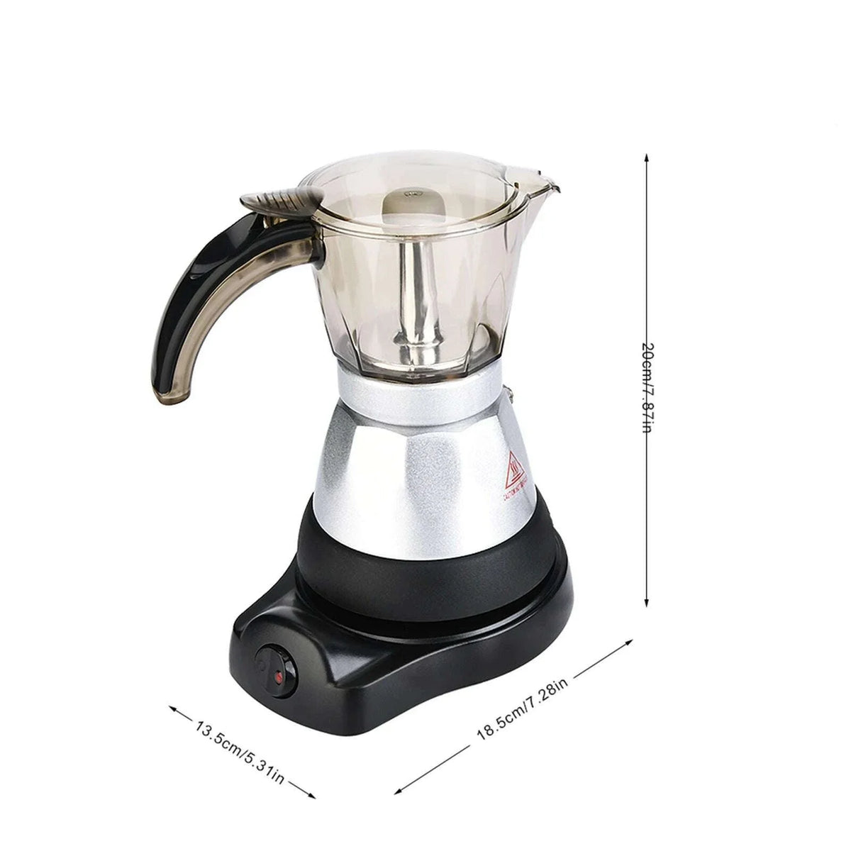 Coffee Maker Large Capacity Electric Pot Stovetop Coffee Maker Coffee Percolator(EU Plug) Stovetop Maker