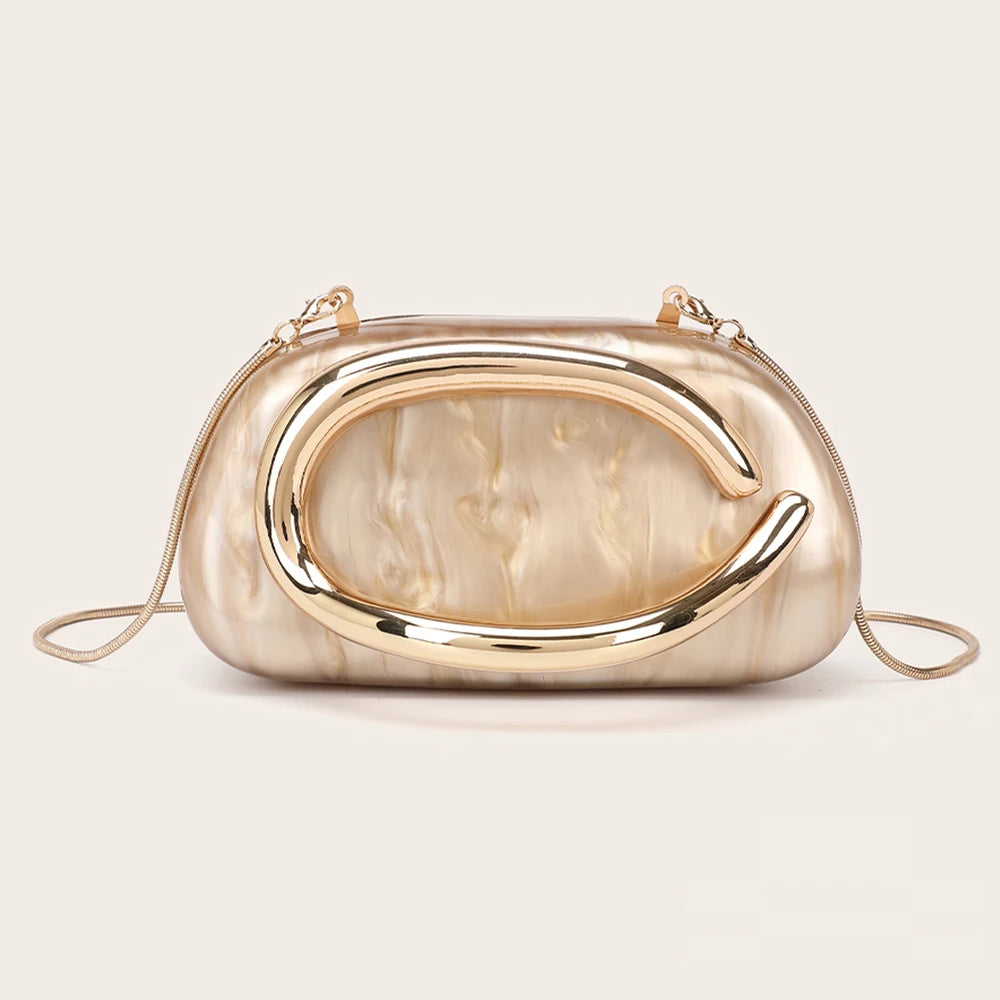 Fashion Women's Handbag Bride Metal Gold Women Luxury Evening Banquet Clutch Bag Shoulder Wedding Purse Party Crossbody...