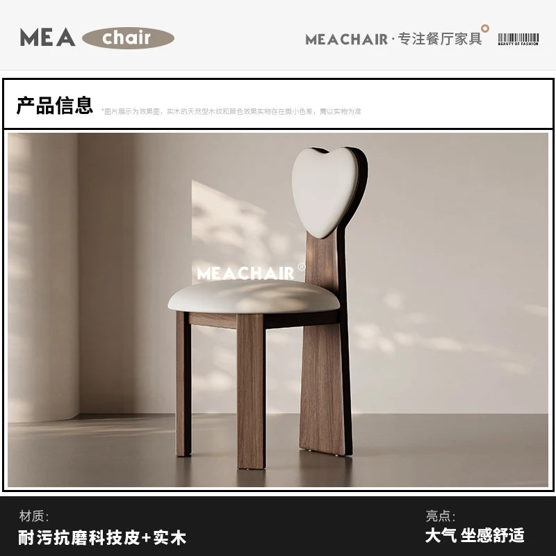 Italian Solid Wood Chair Dining French Home Makeup Chinese Antique Back Chair Single Hotel Dining Silla Comedor Furniture