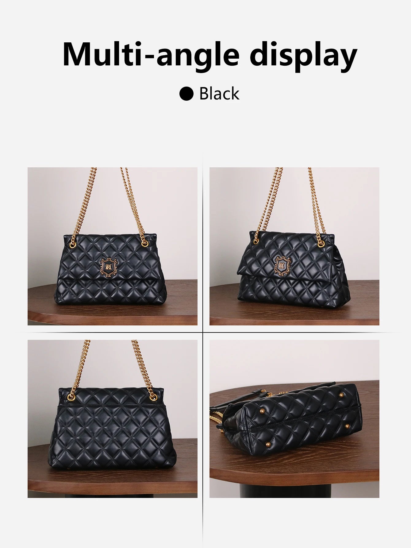 2025 fashion new luxury handbag Joker temperament diamond shoulder bag high sense chain large capacity elegant commuter...