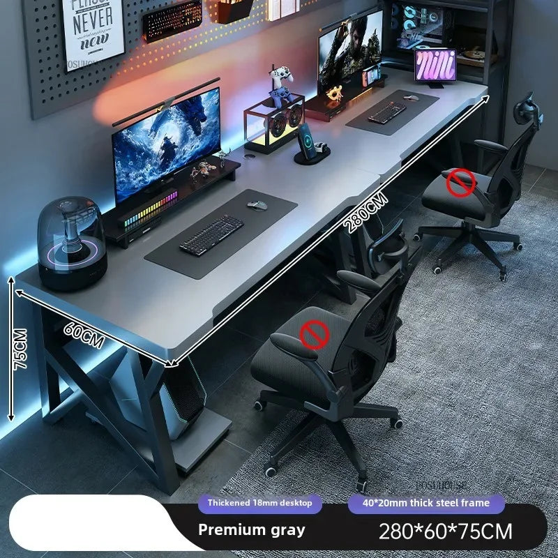 Modern Double Computer Desks Home Desktop E-sports Gaming Table Bedroom Simple Desk Student Study Tables Office Furniture N