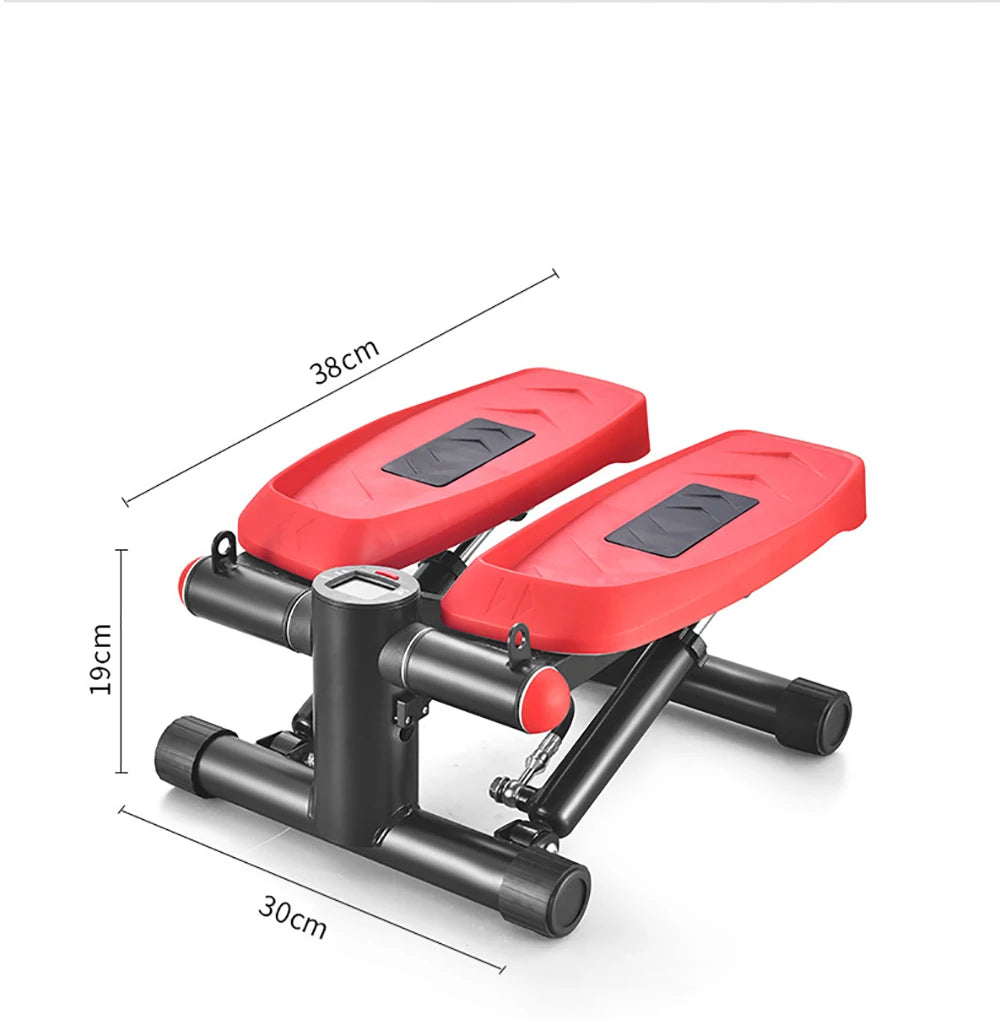 Mini Stepper Pedal Stepper Max 120kg Fitness Stepper LED Display Slimming Treadmill with Pull Rope Exercise Equipment