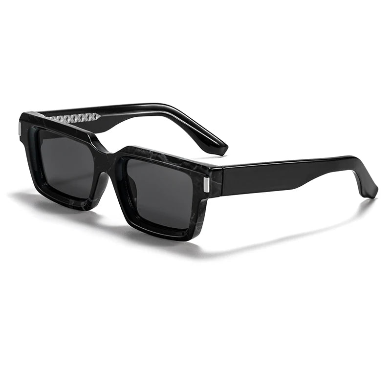 HBK Punk Vintage Square Men's Sunglasses Brand Design Small Frame Sun Glasses Party Travel Glasses Gift Ideal Choice - Kimlud