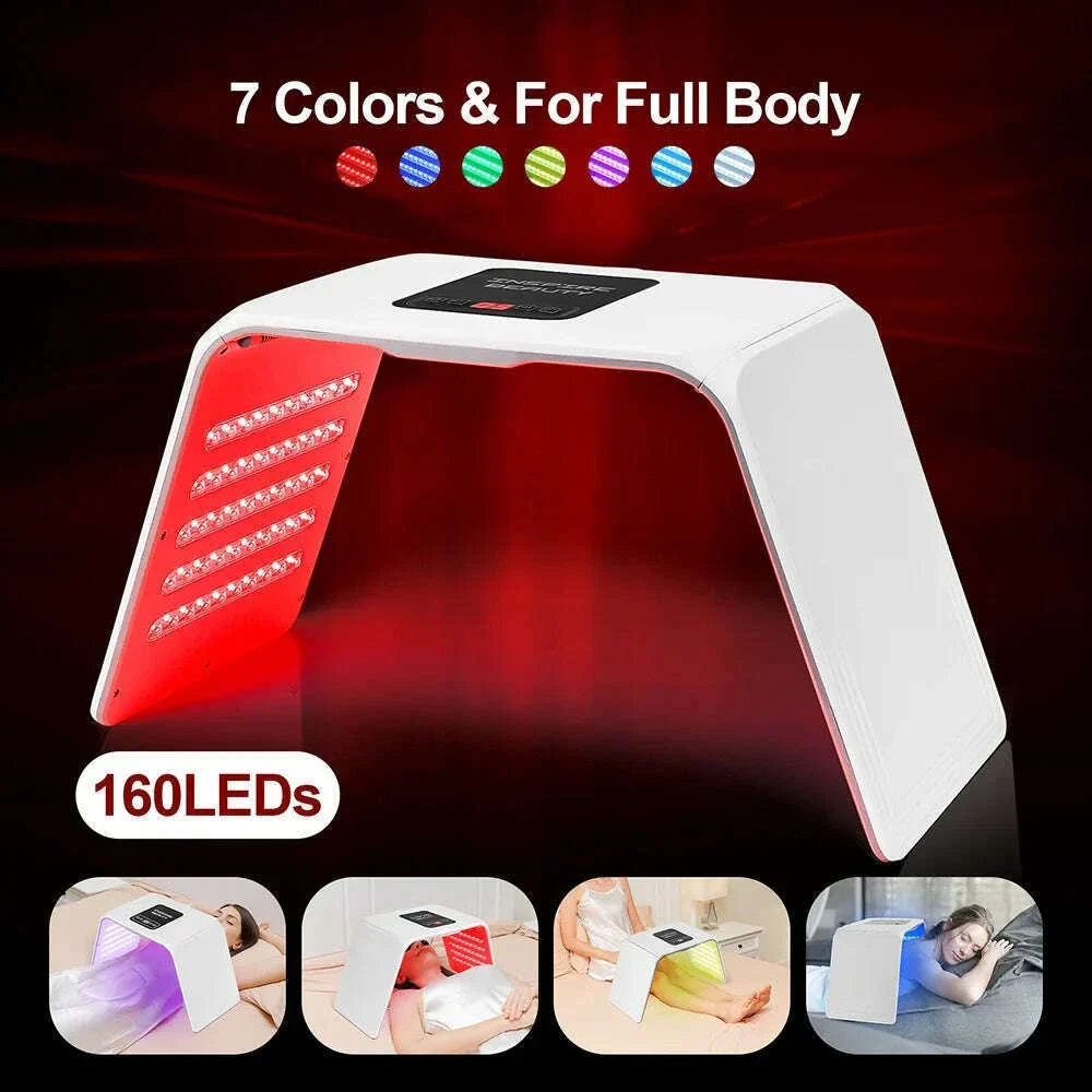 7 Colors LED Mask Face&Body Salon SPA Lamp Skin Moisturizing Rejuvenation Anti Wrinkle Beauty Skin Care Equipment