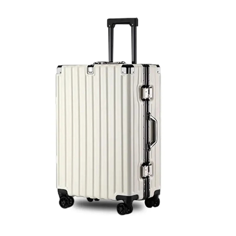 Large Capacity Suitcase Universal Wheel Travel Bag Lightweight Carry-on Boarding Trolley Luggage Aluminum Frame 20/30 inch