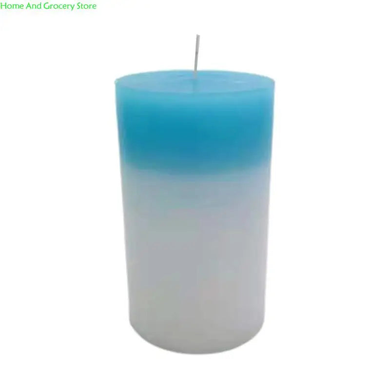 0XXA for Creative LED Color Changing Real Wax Wick Pillar Candles for Living Room Bedroom Bathroom Decoration