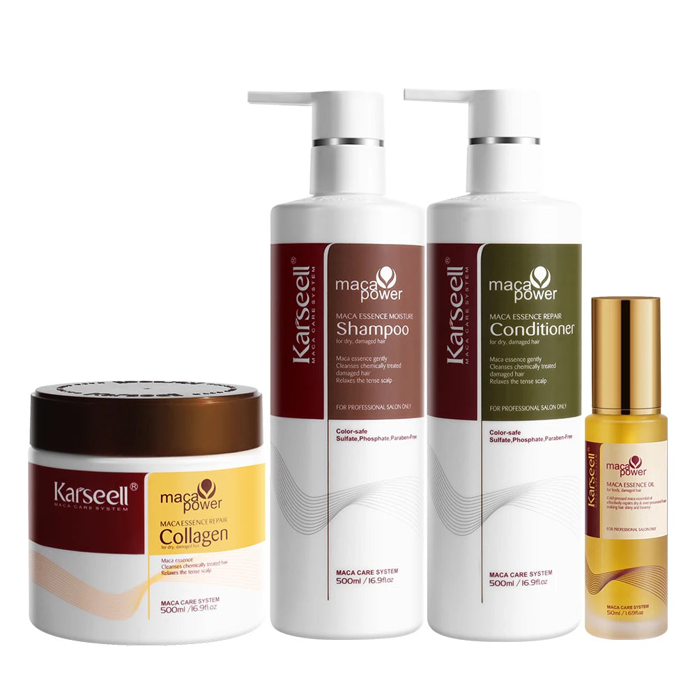Karseell Collagen Cabello Argan Hair oil Shampoo and Conditioner Hair Care Product Series for Dry Damaged Hair All Hair...