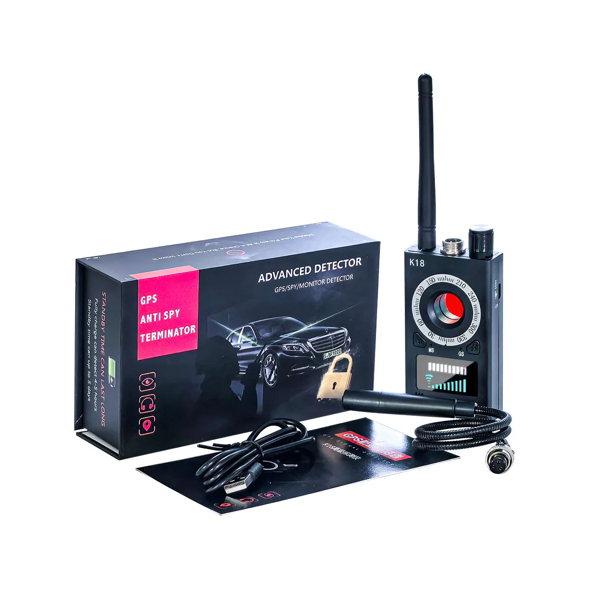 New Anti Wiretapping Detector Multi-function Anti Mini Bug SPY Camera GSM Finder GPS RF Locator Tracker Detect Wireless Camera