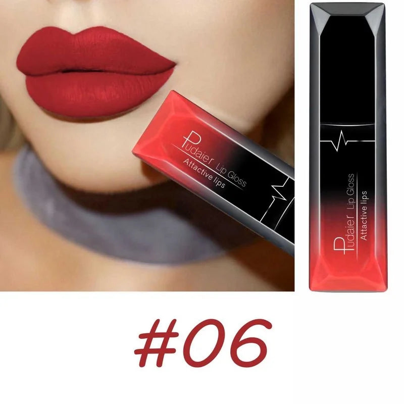 Velvet Matte Liquid Lipstick Waterproof 17 Long Lasting Colors Non Stick Cup Kissproof Smooth Soft Lip Makeup for Girls