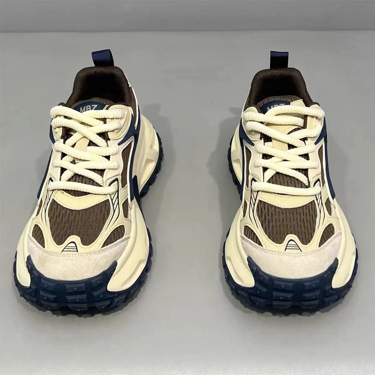 Casual Style Breathable Sporty Men's Shoes Thick Bottom Versatile High-End Lightweight Fashionable Dad Shoes Comfortable Wear - Kimlud