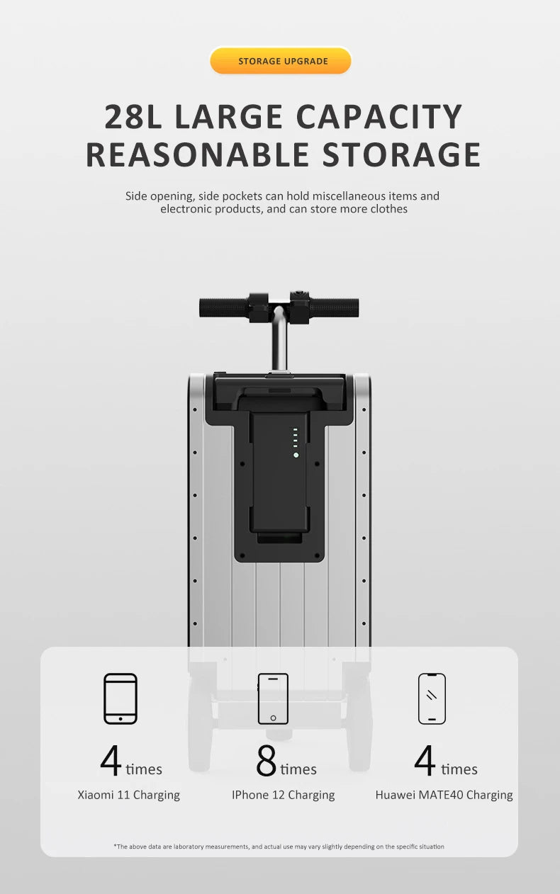 2025Aliotop High Quality Modern Smart Portable Manned Electric Riding Luggage Anti-Theft Waterproof Expandable Foldable...