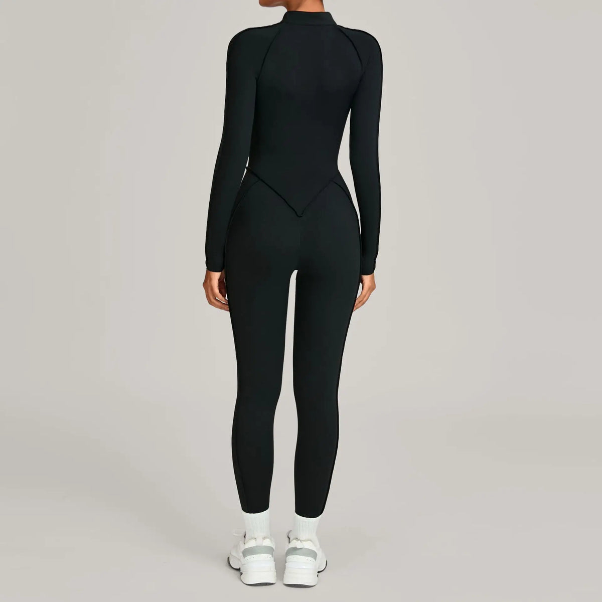 Three-dimensional Long Sleeve Zipper Sport Jumpsuit Women Sportswear One Pieces Gym Clothing Yoga Sets Female Fitness Overalls
