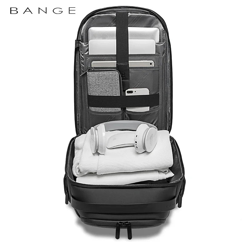 Bange 15.6 Inch Laptop Backpack Men USB Charging Waterproof Casual Oxford Male Business Bag Computer Backpacks