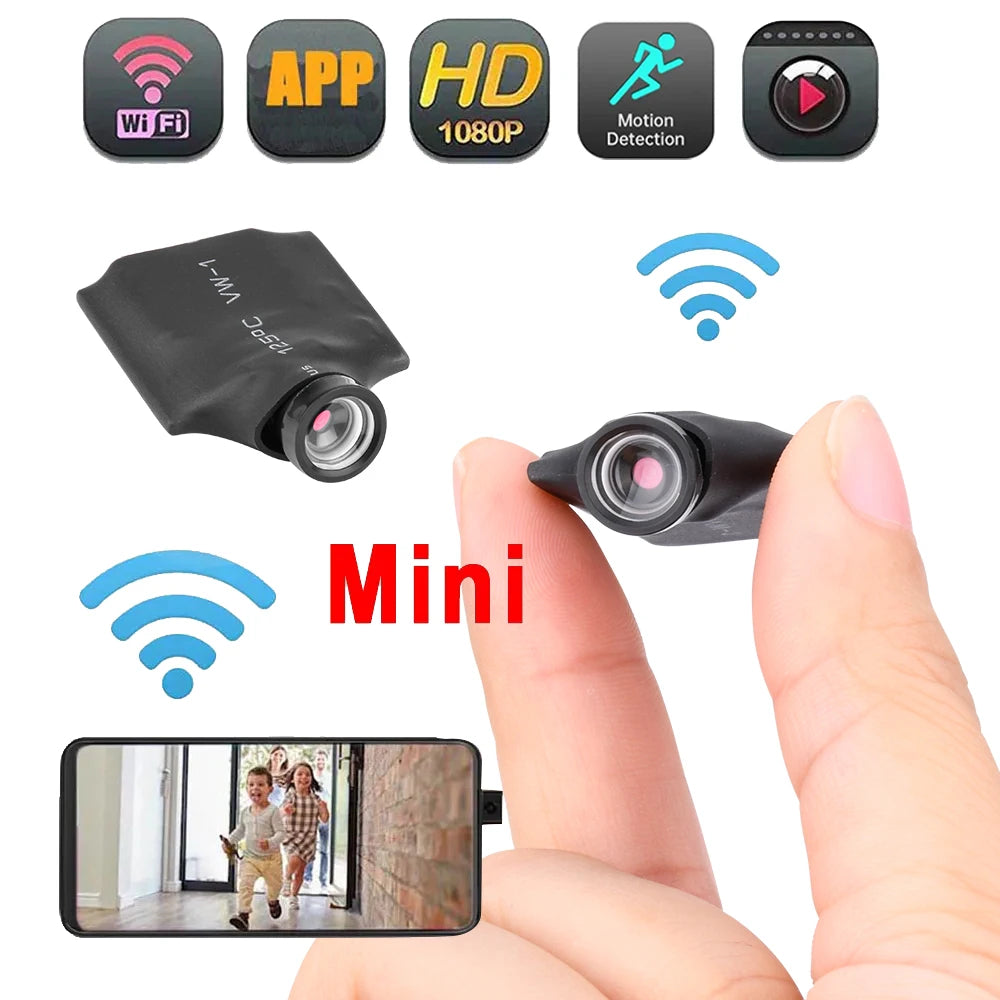 High-Definition Wifi Mini Camera 3 In 1 Take Photos Video & Audio Recording Outdoors Portable Micro Camcorders Loop Recording