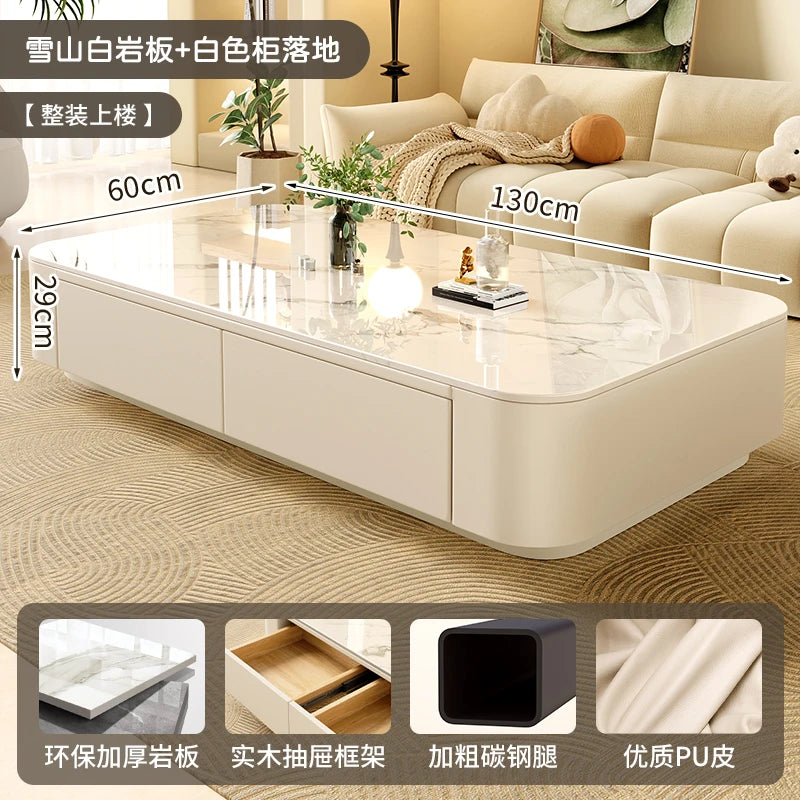 Cheap Cute Coffee Table Clear Simple Designer Modern Luxury Decoration Side Table Writing Mesas Bajas Living Room Furniture - Kimlud